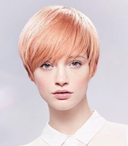 Wella Peach Hair colour Uxbridge hair salon 1